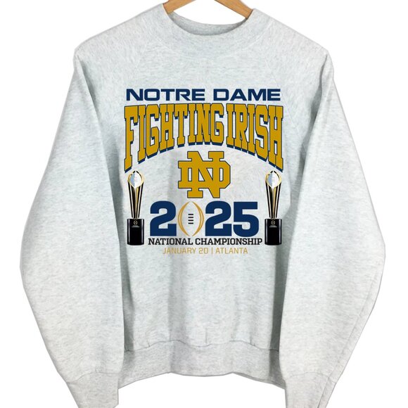 2025 Notre Dame Fighting Irish National Championship Football Sweatshirt - Picture 1 of 2